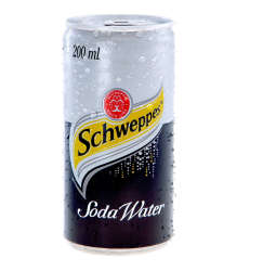 Schweppes Soft Drink Can Soda Water 24 X 200ml