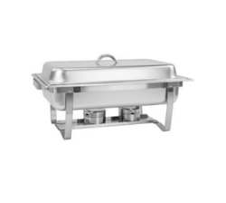 Stainless Steel Food Warming Double Bowl Chafing Dish - 10 Ltr