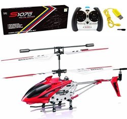 Cheerwing S107 S107G Phantom 3CH 3.5 Channel MINI Rc Helicopter With Gyro Red