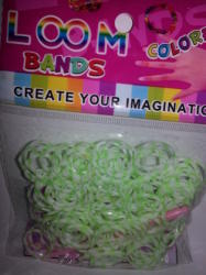 White & Green Loom Bands 200's