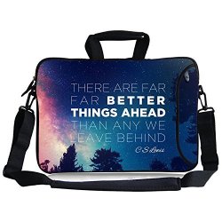 Kitron Tm 16 17"-17.3-INCH Cs Levis Better Things Ahead Water Resistant Neoprene Sleeve Notebook Neoprene Messenger Case Tote Bag With Handle And Carrying Strap
