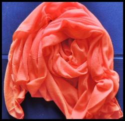 Coral Pink Neon Scarf