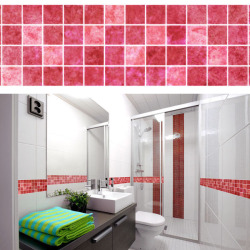 5m Bathroom Tile Wall Sticker Pvc Kitchen Mosaic Waist Line Adhesive Wall Paper