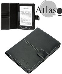 Navitech Kindle Voyage 6" Black Faux Leather Case Cover