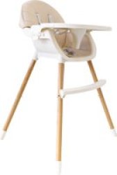 2-IN-1 Convertible Baby High Feeding Chair With Tray