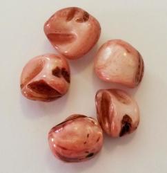 48 X 16mm Pink Polished Mother Of Pearl Shell Beads