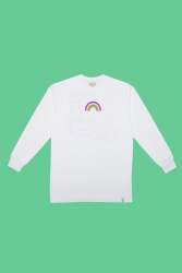 Long Sleeve Box T-Shirt Rainbow Vibes - - Small
