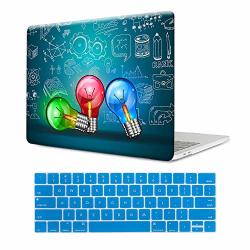 Mtaotao Plastic Pattern Hard Shell Case & Dust Plug & Keyboard Cover For Apple Macbook Pro 13-INCH 13" With Retina Display A1425 1502 -colorful Creative Bulb