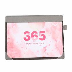 Olpchee New 2019-2020 Monthly Desktop Calendar Daily Planner Mouse Pad With Pencil Cover For Home Office Pink 365