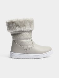 Younger Girl&apos S Grey Snow Boots