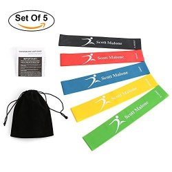 Resistance Loop Exercise Bands - Workout Bands - Stretch Bands -best For Pilates Stretching Physical Therapy Yoga And Home Fitness - With Instruction Guide