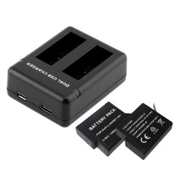 GoPro Hero Dual Battery Charger With 2 Batteries For Hero Cameras