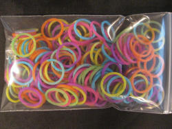 Loom Bands - Bright Jelly Glitter - Refill - 500 Pieces