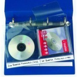 CD DVD Filing Pockets - Clear 10 Pack