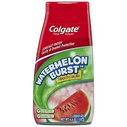 Colgate Kids Liquid Gel Fluoride Toothpaste Watermelon - 4.6 Ounce 6 Pack