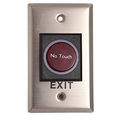 Contactless Non Touch Exit Switch Infrared Sensor Exit Button Door Release Switch Automatic Switch With LED Indication For Door Security Alarm Access Control System