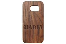 For Samsung Galaxy S7 Black Walnut Wood Phone Case Ndz Names Maria