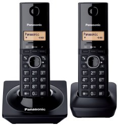 Panasonic KX-TG1712 Duo Cordless Dect Phones - Black