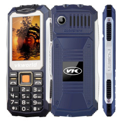 VKworld Stone V3s Rugged Phone - Ip65 Keypad Dual-imei 2200mah Removable Battery - Blue