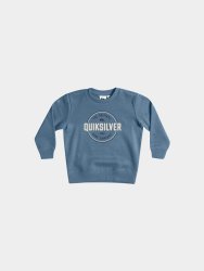 Quiksilver Boy&apos S Blue Circle Up Crew Boy Sweater