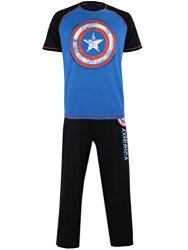 MARVEL Mens' Avengers Captain America Pajamas Size Xx-large