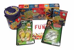 5 PC Candy Prank Joke Kit - Stocking Stuffers For Kids - With Jelly Belly Bean Boozled Games - Comes With Free Brochure