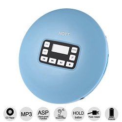 Hongyu Cd Player Hott Portable Compact Cd Player Support CD-R CD-RW MP3 Compact Disc Cd Players With Lcd Display Electronic Skip Protection Shockproof Anti Scratch Function