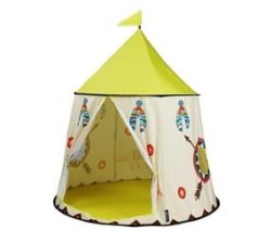Heartdeco Kids Indoor Castle Play Tent - Yellow