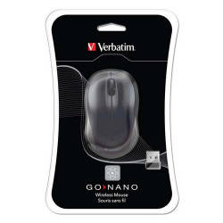 Verbatim Wireless Mouse Go Nano - Mouse - Rf - Black