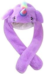 Eutuxia Animal Hat Moving Ears Cute Cartoon Character Doll Plush Moveable Cap