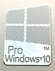 Vath Made Compatible Microsoft Windows 10 Pro Metal Sticker 16 X 23MM 883