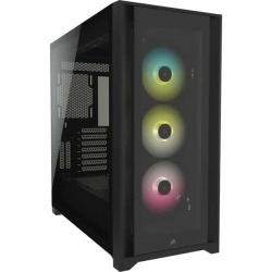 Corsair Icue 5000X Rgb Tempered Glass Black Steel Atx Mid Tower Chassis