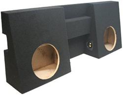 American Sound Connection Asc Toyota Tacoma Double Cab Truck 2005-2014 Dual 10" Subwoofer Custom Fit Sub Box Speaker Enclosure
