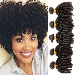 HAIR Aliglossy Mongolian Afro Kinky Curly 3pcs Weave Bundles 3 Pieces 10 Inches 100% Human Weaves Extensions Unprocessed Virgin 10 10 10