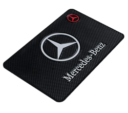 Oq Car Dashboard Silicone Mat With Car Logo - Mercedes Benz