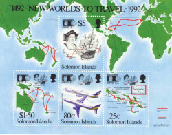 Solomon Islands 1992 Stamp Expo '92 Chicago Columbus Discovery - Unmounted Mint Miniature Sheet