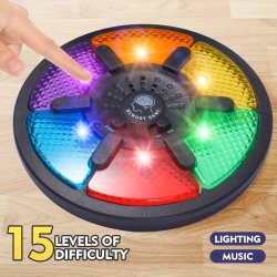 Interactive Memory Game Machine: Game Board With LED Lights And Sound Effects Exercise Hand-brain Coordination-children's Educational Toy Halloween Christmas Gift