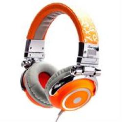 IDance DISCO-600 Over-ear Stereo Dj Headphones - Orange grey Retail Box 1 Year Limited Warrantyproduct Overview:the Disco 600 Has A Spectacular Design Sturdy Construction