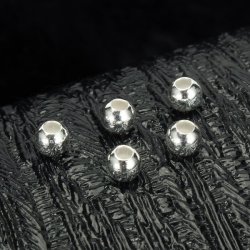 5pcs 925 Sterling Silver Diy Loose Beads Jewelry Handmade Design Accessories