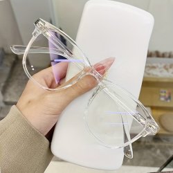 Blue Light Blocking Glasses Work From Home Vintage Ladies Stylish Design Oversized Square Glasses For Women