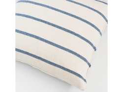 Barrydale Hand Weavers Striped Cushion Cover 50CM X 50CM Denim Blue