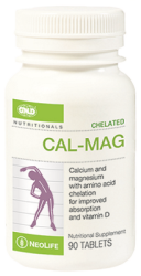 Neolife Chelated Cal-mag With Vitamin D - Gnld Golden Products