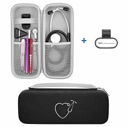 Travel Case For 3M Littmann Classic Iii lightweight II S.e. Cardiology Iv Stethoscope & Mdf Acoustica Stethoscope Comes With A Name Tag Gift For Nurse