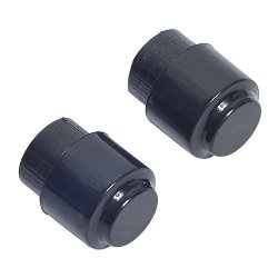 2PCS Guitar Pickup Switch Tip Knobs For Fender Replacement Black