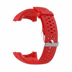 Semoic Silicone Wrist Strap Bracelet For Polar M400 M430 Gps Sports Smartwatch Replacement Wristband Watch Band Straps With Tool Red