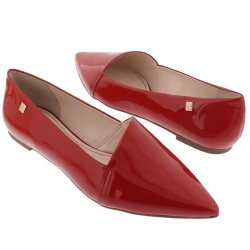 Free Courier: Comfortable Patent Leather Ladies Shoes
