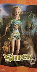 Far Far Away Shrek Barbie Doll Has Shrek Ears & Comes W Shrek Keychain 2004