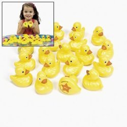 Fun Express Otc Plastic Weighted Carnival Ducks Matching Game Pack Of 20 Yellow