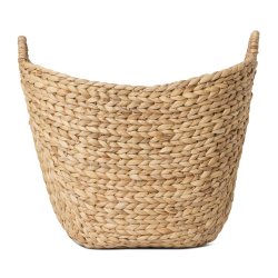 @home Curved Basket Hyacinth With Handles Large