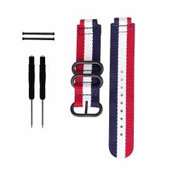 Forerunner 235 Approah S20 Watch Band Azadodo Nylon Canvas Replacement Strap For Garmin Forerunner 235 220 230 620 630 735XT Approach S6 S20 Smart Watch Canvas - Colorful A